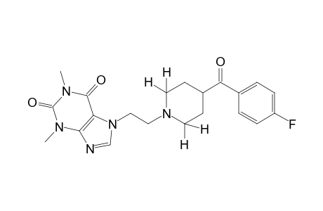 7-{2-[4-(p-fluorobenzoyl)piperidino]ethyl]theophylline