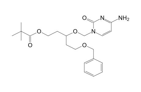 2,2-Dimethylpropionic acid, 3-(4-amino-2-oxo-2H-pyrimidin-1-ylmethoxy)-5-benzyloxypentyl ester