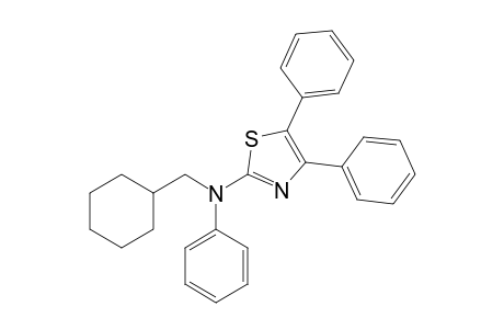 N-(cyclohexylmethyl)-N,4,5-triphenyl-1,3-thiazol-2-amine