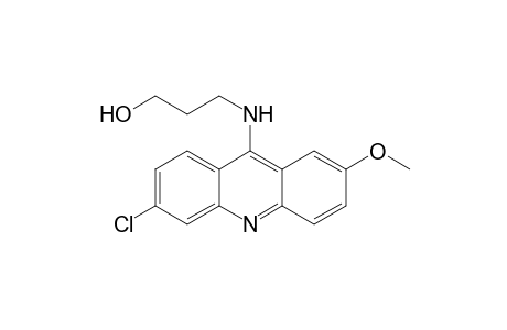 3-[(6-chloranyl-2-methoxy-acridin-9-yl)amino]propan-1-ol