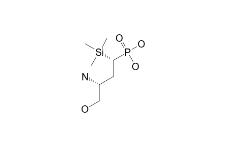 (1S,3S)-(3-AMINO-4-HYDROXY-1-TRIMETHYLSILYLBUTYL)-PHOSPHONIC-ACID