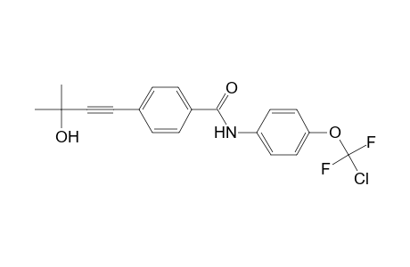 Benzamide, N-(4-chlorodifluoromethoxyphenyl)-4-(3-hydroxy-3-methyl-1-butynyl)-