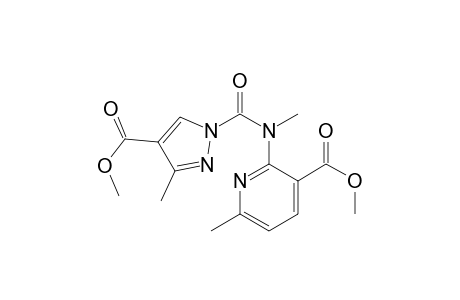 3-Pyridinecarboxylic acid, 2-[[[4-(methoxycarbonyl)-3-methyl-1H-pyrazol-1-yl]carbonyl]methylamino]-6-methyl-, methyl ester