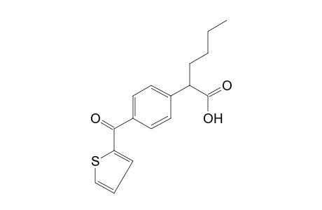 2-[p-(2-thenoyl)phenyl]hexanoic acid