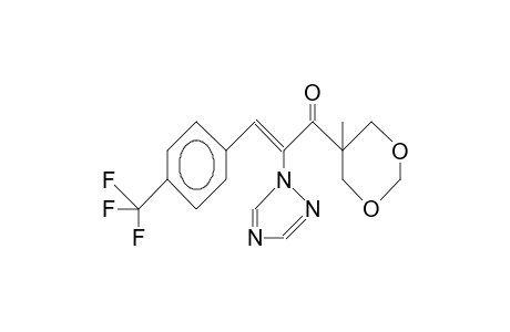 2-Propen-1-one, 1-(5-methyl-1,3-dioxan-5-yl)-2-(1H-1,2,4-triazol-1-yl)-3-[4-(trifluoromethyl)phenyl]-