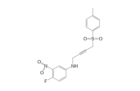 4-fluoro-3-nitro-N-[4-(p-tolylsulfonyl)-2-butynyl]aniline