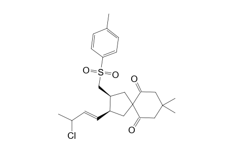 cis-2-(3-chloro-3-buten-1-yl)-3-p-toluenesulfonylmethyl-8,8-dimethyl-spiro[4,5]octa-6,10-dione