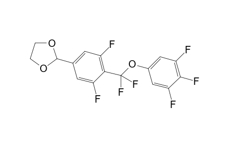 2-[4-[difluoro-(3,4,5-trifluorophenoxy)methyl]-3,5-difluoro-phenyl]-1,3-dioxolane