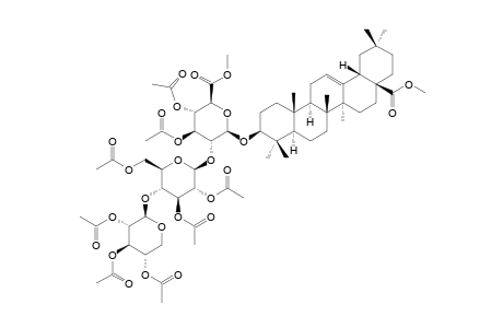 3-O-[[BETA-D-GLUCOPYRANOSYL-(1->2)]-[BETA-D-XYLOPYRANOSYL-(1->4)]-BETA-D-METHYLGLUCURONOPYRANOSYL]-OLEANOLIC-ACID-METHYLESTER-PERACETYLATED