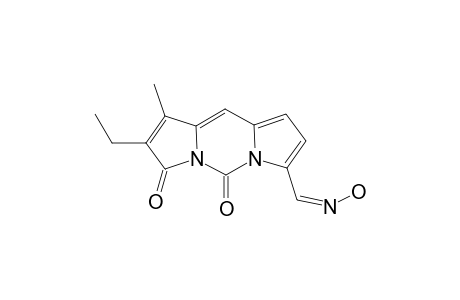 (Z)-2-ETHYL-1-METHYL-7-OXIMINO-DIPYRROLO-PYRIMIDINE-3,5-DIONE;MINOR-ISOMER