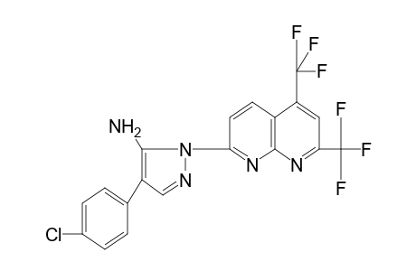 7-[5-AMINO-4-(p-CHLOROPHENYL)PYRAZOL-1-YL]-2,4-BIS(TRIFLUOROMETHYL)-1,8-NAPHTHYRIDINE