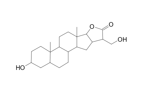 Androstane-3,17-diol-16-(.alpha.-hydroxymethylacetic acid) lactone