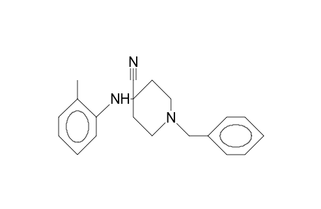 1-benzyl-4-(o-toluidino)isonipecotonitrile