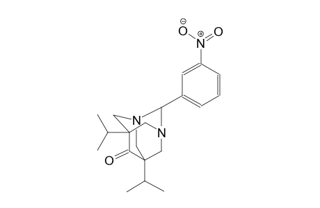 5,7-diisopropyl-2-(3-nitrophenyl)-1,3-diazatricyclo[3.3.1.1~3,7~]decan-6-one