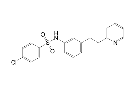 4-chloro-3'-[2-(2-pyridyl)ethyl]benzenesulfonanilide