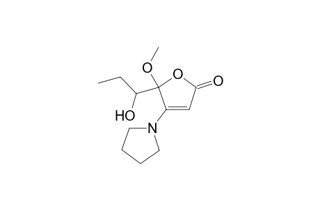 5-(1-hydroxypropyl)-5-methoxy-4-pyrrolidin-1-ylfuran-2-one