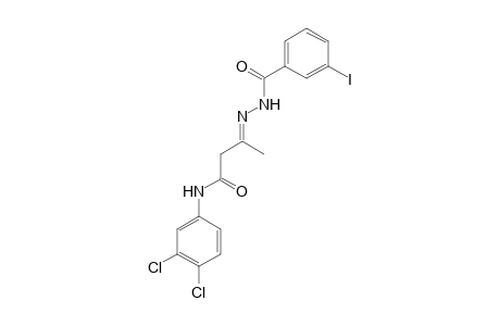 N-(3,4-Dichlorophenyl)-3-[(3-iodobenzoyl)hydrazono]butyramide