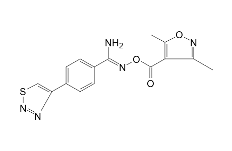 O-[(3,5-dimethyl-4-isoxazolyl)carbonyl]-p-(1,2,3-thiadiazol-4-yl)benzamidoxime