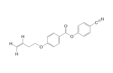 p-[(3-butenyl)oxy]benzoic acid, p-cyanophenyl ester