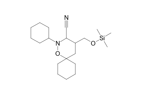 1-Oxa-2-azaspiro[5.5]undecane-3-carbonitrile, 2-cyclohexyl-4-(trimethylsilyloxymethyl)-