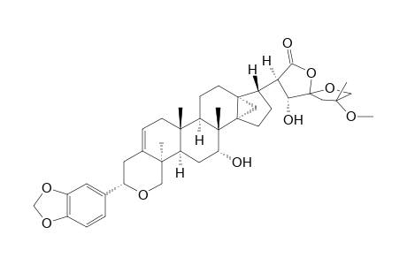 13,30-Cyclo-29-nor-Dammarano[4,3-c]pyran-Derivative