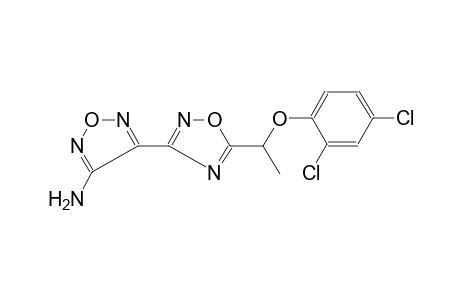 4-[5-[1-(2,4-dichloro-phenoxy)-ethyl]-[1,2,4]oxadiazol-3-yl]-furazan-3-ylamine