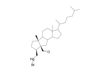 3-BETA-((BROMOMERCURIO)-METHYL)-A,B-DINOR-5-BETA-CHOLESTANE-5-CARBALDEHYDE