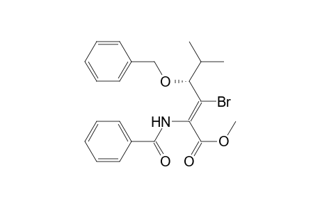 (4R*)-Methyl 4-(Benzyloxy)-3-bromo-2-(N-benzoylamino)-5-methyl-2(E)-hexenoate