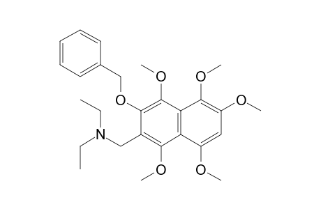 [(3-BENZYLOXY-1,4,5,6,8-PENTAMETHOXYNAPHTHALEN-2-YL)-METHYL]-DIETHYLAMINE