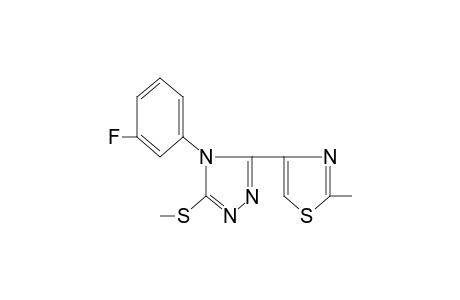 4-(m-fluorophenyl)-3-(2-methyl-4-thiazolyl)-5-(methylthio)-4H-1,2,4-triazole