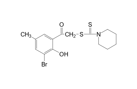 3'-BROMO-2'-HYDROXY-2-MERCAPTO-5'-METHYLACETOPHENONE, 2-(1-PIPERIDINECARBODITHIOATE)