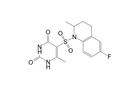 5-[(6-fluoro-2-methyl-3,4-dihydro-1(2H)-quinolinyl)sulfonyl]-6-methyl-2,4(1H,3H)-pyrimidinedione