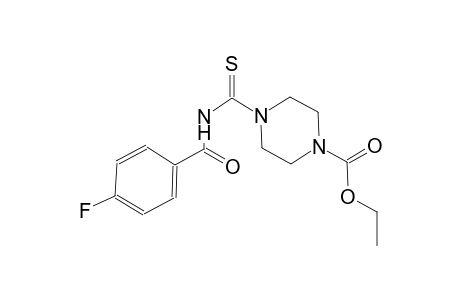 ethyl 4-{[(4-fluorobenzoyl)amino]carbothioyl}-1-piperazinecarboxylate