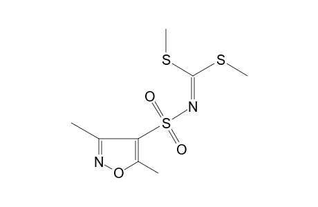 N-[(3,5-dimethyl-4-isoxazolyl)sulfonyl]dithioimidocarbonic acid, dimethyl ester