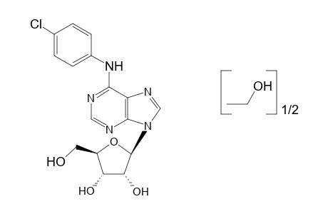 N-(p-chlorophenyl)adenosine, compound with ethyl alcohol (2:1)