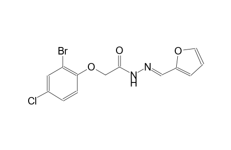 2-(2-bromo-4-chlorophenoxy)-N'-[(E)-2-furylmethylidene]acetohydrazide