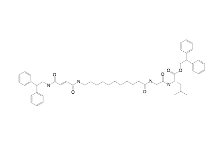 (2S)-(2-[11-[3-(2,2-DIPHENYLETHYLCARBAMOYL)-(E)-ACRYLOYLAMINO]-UNDECANOYLAMINO]-ACETYLAMINO)-4-METHYL-PENTANOIC-ACID-2,2-DIPHENYL-ETHYLESTER