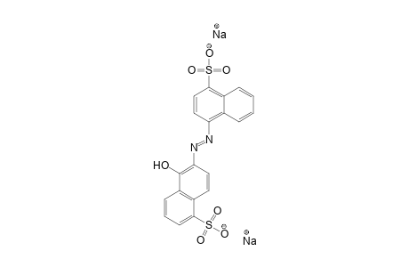 1-Naphthalenesulfonic acid, 5-hydroxy-6-[(4-sulfo-1-naphthalenyl)azo]-, disodium salt