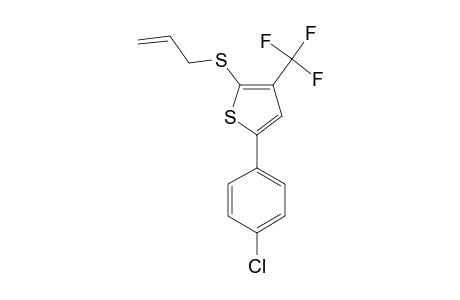 2-ALLYLSULFANYL-5-(4-CHLOROPHENYL)-3-(TRIFLUOROMETHYL)-THIOPHENE