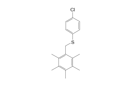 p-chlorophenyl 2,3,4,5,6-pentamethylbenzyl sulfide