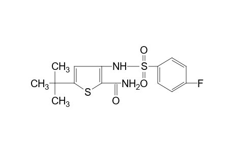 5-tert-butyl-3-(p-fluorobenzenesulfonamido)-2-thiophenecarboxamide