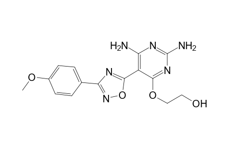 2-[2,6-diamino-5-[3-(4-methoxyphenyl)-1,2,4-oxadiazol-5-yl]pyrimidin-4-yl]oxyethanol