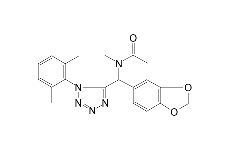 N-[Benzo[1,3]dioxol-5-yl-[1-(2,6-dimethyl-phenyl)-1H-tetrazol-5-yl]methyl]-N-methyl-acetamide