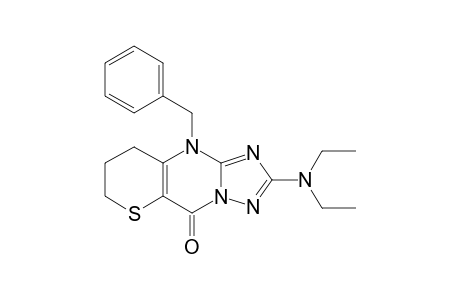 10-BENZYL-7,8-DIHYDRO-2-DIETHYLAMINO-9H,10H-THIOPYRANO-[3,2-D]-1,2,4-TRIAZOLO-[1,5-A]-PYRIMIDIN-5-ONE