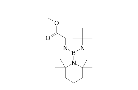 N-[(TERT.-BUTYLAMINO)-(2,2,6,6-TETRAMETHYLPIPERIDINO)-BORYL]-GLYCIN-ETHYLESTER