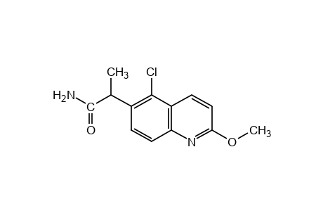 5-chloro-2-methoxy-alpha-methyl-6-quinolineacetamide