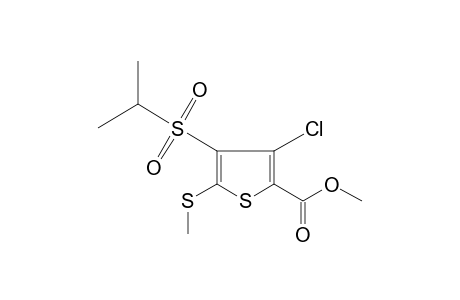 3-chloro-4-(isopropylsulfonyl)-5-(methylthio)-2-thiophenecarboxylic acid, methyl ester