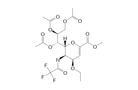 METHYL-7,8,9-TRI-O-ACETYL-2,6-ANHYDRO-3,5-DIDEOXY-4-O-ETHYL-5-[(TRIFLUOROACETYL)-AMINO]-D-GLYCERO-D-TALO-NON-2-ENOATE