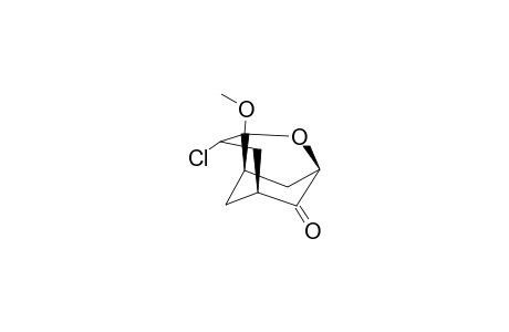 (+/-)-(1R*,3S*,4S*,6R*,8R*)-4-CHLORO-3-METHOXY-2-OXATRICYCLO-[4.3.1.0(3,8)]-DECAN-10-ONE