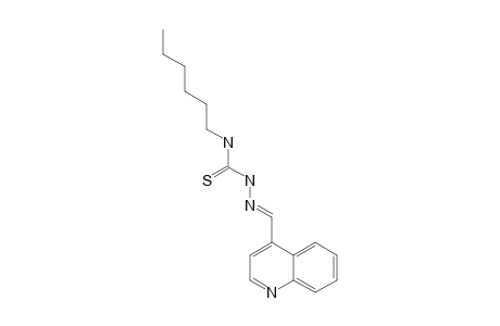 QUINOLINE-4-CARBOXALDEHYDE-4-HEXYL-THIOSEMICARBAZONE